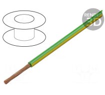 Wire | H05V-K,LgY | stranded | Cu | 0.35mm2 | PVC | green-yellow | 200m