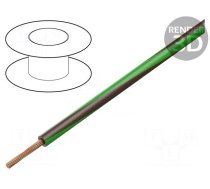 Wire | H05V-K,LgY | stranded | Cu | 0.35mm2 | PVC | brown-green | 200m