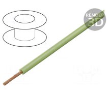 Wire | H05V-K,LgY | stranded | Cu | 0.35mm2 | PVC | light green | 200m