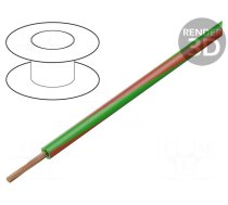 Wire | H05V-K,LgY | stranded | Cu | 0.35mm2 | PVC | green-red | 300V,500V