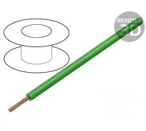 Wire | TLY | stranded | Cu | 0.12mm2 | PVC | green | 150V,300V | 200m