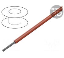 Wire | HELUTHERM® 145 | 1x0.25mm2 | stranded | Cu | red | -55÷145°C