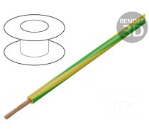 Wire | TLY | stranded | Cu | 0.12mm2 | PVC | yellow-green | 150V,300V | 200m