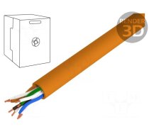 Wire | BiTLAN,U/UTP | 4x2x24AWG | 5e | data transmission | solid | Cu