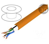 Wire | ETHERLINE® LAN 200,F/UTP | 4x2x24AWG | 5e | wire | Cu | LSZH