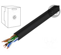 Wire | U/UTP | 4x2x24AWG | 5e | industrial Ethernet | solid | Cu | PE | 100m