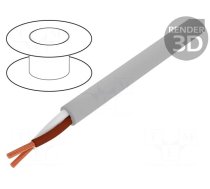 Wire | ELITRONIC® LIYY | 2x0.14mm2 | unshielded | 250V | Cu | stranded