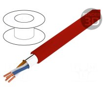 Wire: control cable | YnTKSYekw | 1x2x1mm | Insulation: PVC | Core: Cu