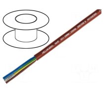 Wire | SiHF | 2x0.5mm2 | Cu | stranded | silicone caoutchouc | brown-red