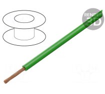 Wire | FLRY-B | 1x0.35mm2 | stranded | Cu | PVC | green | 60V | 500m | Class: 5