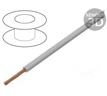 Wire | FLRY-B | 1x0.35mm2 | stranded | Cu | PVC | grey | 60V | 500m | Class: 5