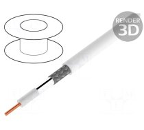 Wire: coaxial | BiTSAT 757 | wire | Cu | PE | white | 6.9mm