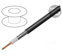 Wire: coaxial | HF400UF | stranded | Cu | PVC | black | 10.3mm | CPR: Eca