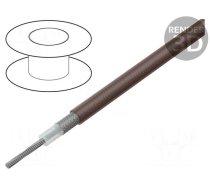 Wire: coaxial | RG179BU | stranded | CCS | FEP | brown or white | 2.5mm