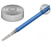 Wire: microphone cable | 2x0.35mm2 | blue | OFC | -15÷70°C | PVC