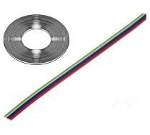 Wire: ribbon | TLWY | 5x0.22mm2 | stranded | Cu | unshielded | PVC | 150V