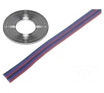 Wire: ribbon | TLWY | 6x0.124mm2 | stranded | Cu | unshielded | PVC | 150V