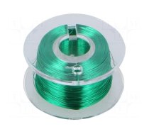 Silver plated copper wires | 0.1mm | green | Cu,silver plated | 100m