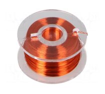 Silver plated copper wires | 0.1mm | orange | Cu,silver plated