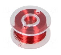 Silver plated copper wires | 0.1mm | red | Cu,silver plated | 100m