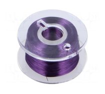 Silver plated copper wires | 0.1mm | violet | Cu,silver plated