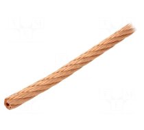 Braids | Shape: round | 0.7mm | copper strand