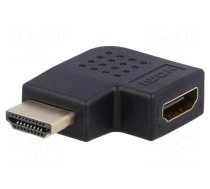 Adapter | HDMI 1.4 | HDMI socket 90°,HDMI plug | black