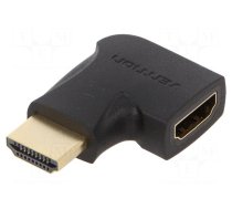 Adapter | HDMI 1.4 | HDMI socket,HDMI plug 90° | black