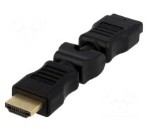 Adapter | HDMI plug,HDMI plug movable 360° | black