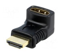 Adapter | HDMI socket 270°,HDMI plug | black