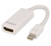 Adapter | HDMI socket,mini DisplayPort plug | 0.15m | white