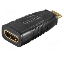 Adapter | HDMI socket,mini HDMI plug | black