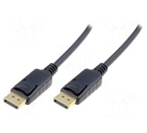 Cable | DisplayPort 1.1a | DisplayPort plug,both sides | 1m | black