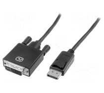 Cable | DisplayPort 1.2 | DisplayPort plug,DVI-D (24+1) plug | 3m