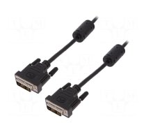 Cable | DVI-D (18+1) plug,both sides | 2m | black | 30AWG | Core: Cu