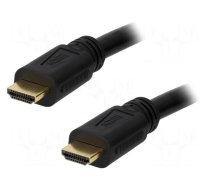 Cable | HDMI 1.4 | HDMI plug,both sides | PVC | Len: 10m | black