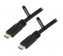 Cable | HDMI 1.4 | HDMI plug,both sides | PVC | 30m | black | Core: Cu