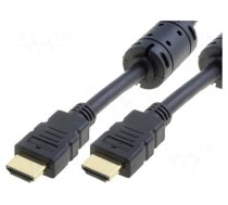 Cable | HDMI 1.4 | HDMI plug,both sides | PVC | Len: 10m | black | 30AWG