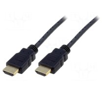 Cable | HDMI 1.4 | HDMI plug,both sides | 5m | black