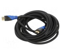 Cable | HDMI 1.4 | HDMI plug,both sides | Len: 5m | black | 30AWG