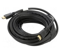 Cable | HDMI 1.4 | HDMI plug,both sides | PVC | 10m | black | Core: CCS