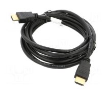 Cable | HDMI 1.4 | HDMI plug,both sides | PVC | 3m | black | 30AWG