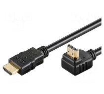 Cable | HDMI 1.4 | HDMI plug,HDMI plug 90° | 5m | black