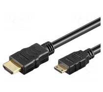 Cable | HDMI 1.4 | HDMI plug,mini HDMI plug | PVC | Len: 1.5m | black