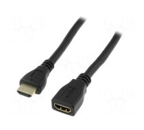 Cable | HDMI 1.4 | HDMI socket,HDMI plug | 2m | black