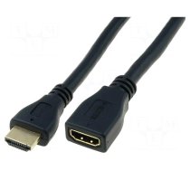 Cable | HDMI 1.4 | HDMI socket,HDMI plug | 3m | black