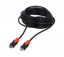 Cable | HDMI 2.0 | HDMI plug,both sides | Len: 10m | black | 30AWG