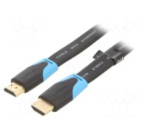 Cable | HDMI 2.0 | HDMI plug,both sides | PVC | 10m | black | 30AWG