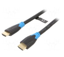 Cable | HDMI 2.0 | HDMI plug,both sides | PVC | 0.75m | black | Core: CCS
