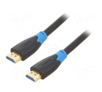 Cable | HDMI 2.0 | HDMI plug,both sides | PVC | 10m | black | 28AWG